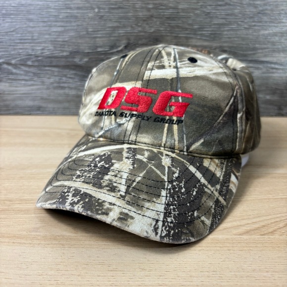 Dakota Supply Group Hat Cap Strap Back Brown Green Camouflage Outdoors - Picture 3 of 10